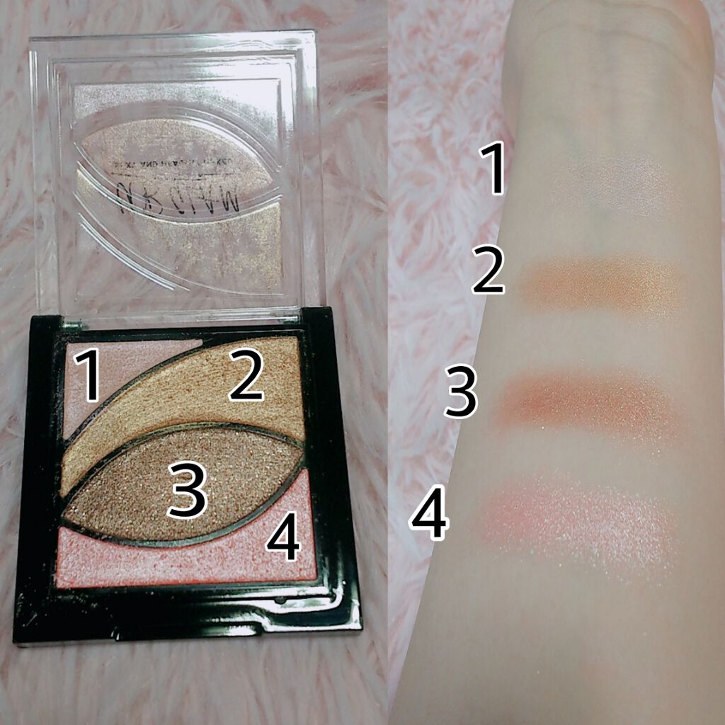 UR GLAM VELVET EYE COLOR PALETTE/U R GLAM/アイシャドウパレットを使ったクチコミ(3枚目)