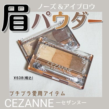 ノーズ＆アイブロウパウダー/CEZANNE/パウダーアイブロウを使ったクチコミ（1枚目）