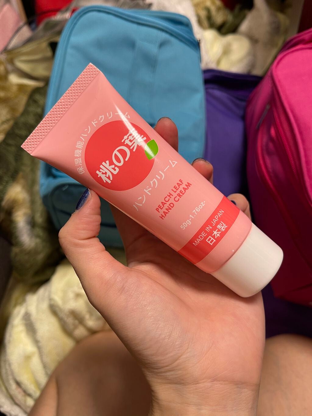 桃の葉ハンドクリーム/DAISO/ハンドクリームを使ったクチコミ(1枚目)