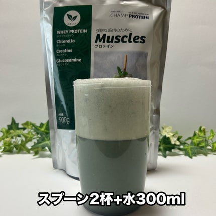 チャンププロテイン クロレラ入り/浜田産業/ホエイプロテインを使ったクチコミ(4枚目)