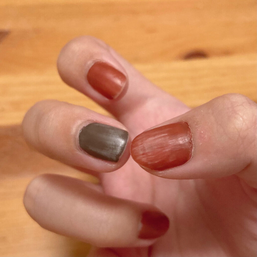 ウィンマックス ネイルケアシリーズ マットトップコート/DAISO/ネイルトップコートを使ったクチコミ（3枚目）