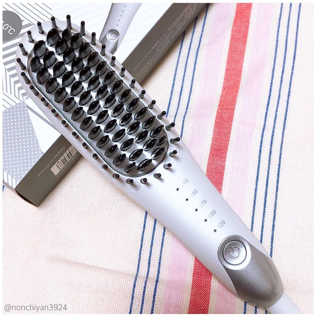 Agetuyaポータブルミニブラシアイロン（ポーチ付き）/ローネジャパン/ヒートブラシを使ったクチコミ（2枚目）