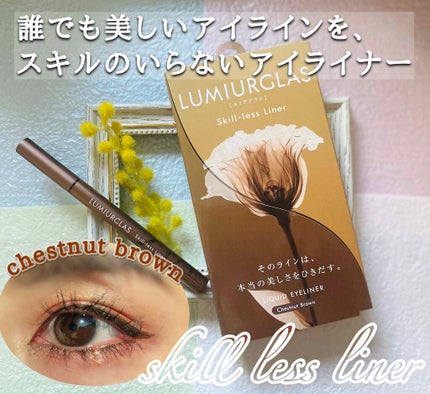スキルレスライナー/LUMIURGLAS/リキッドアイライナーを使ったクチコミ(1枚目)