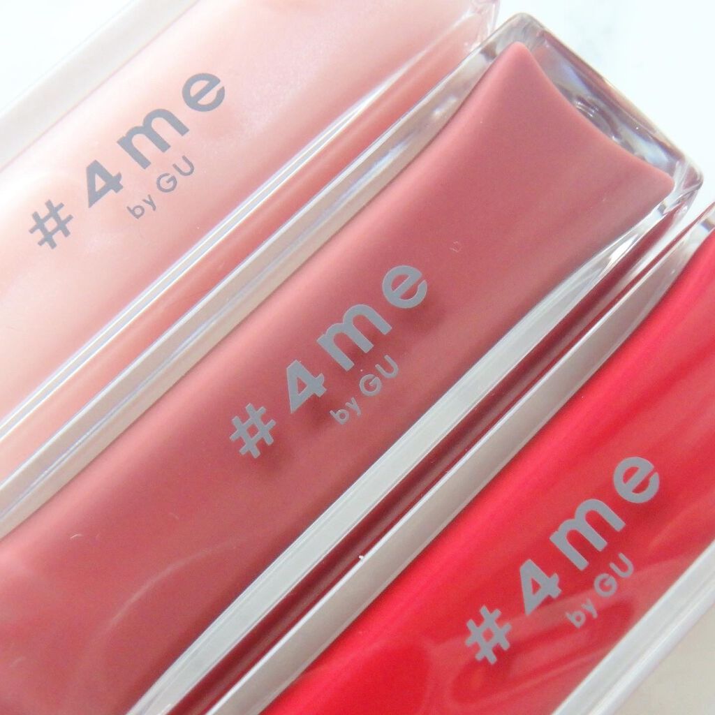 リップグロス 16# RED/#4me by GU/リップグロスを使ったクチコミ（2枚目）