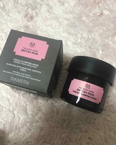 THE BODY SHOP ブリティッシュ ローズ フレッシュプランピングマスクのクチコミ「誕生日プレゼントにいただきました💕
ローズの香りがたまらないです♡

こちらは
洗顔後、湿った.....」（1枚目）