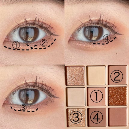 シャドウパレット/dasique/アイシャドウパレットを使ったクチコミ(4枚目)