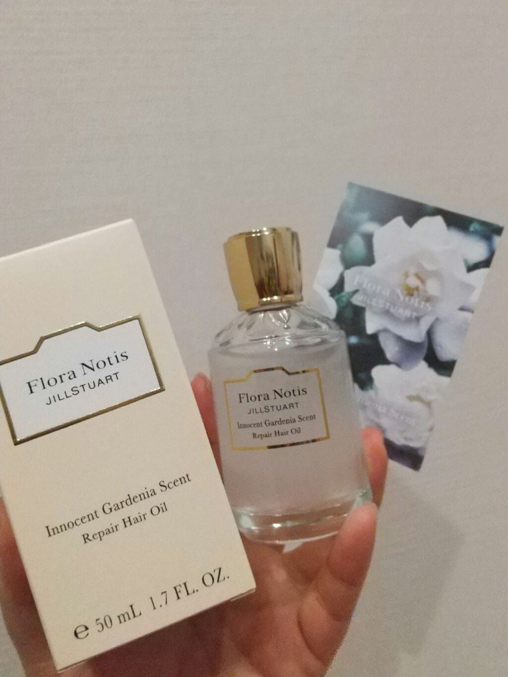 イノセントガーデニア リペアヘアオイル/Flora Notis JILL STUART/ヘアオイルを使ったクチコミ(1枚目)