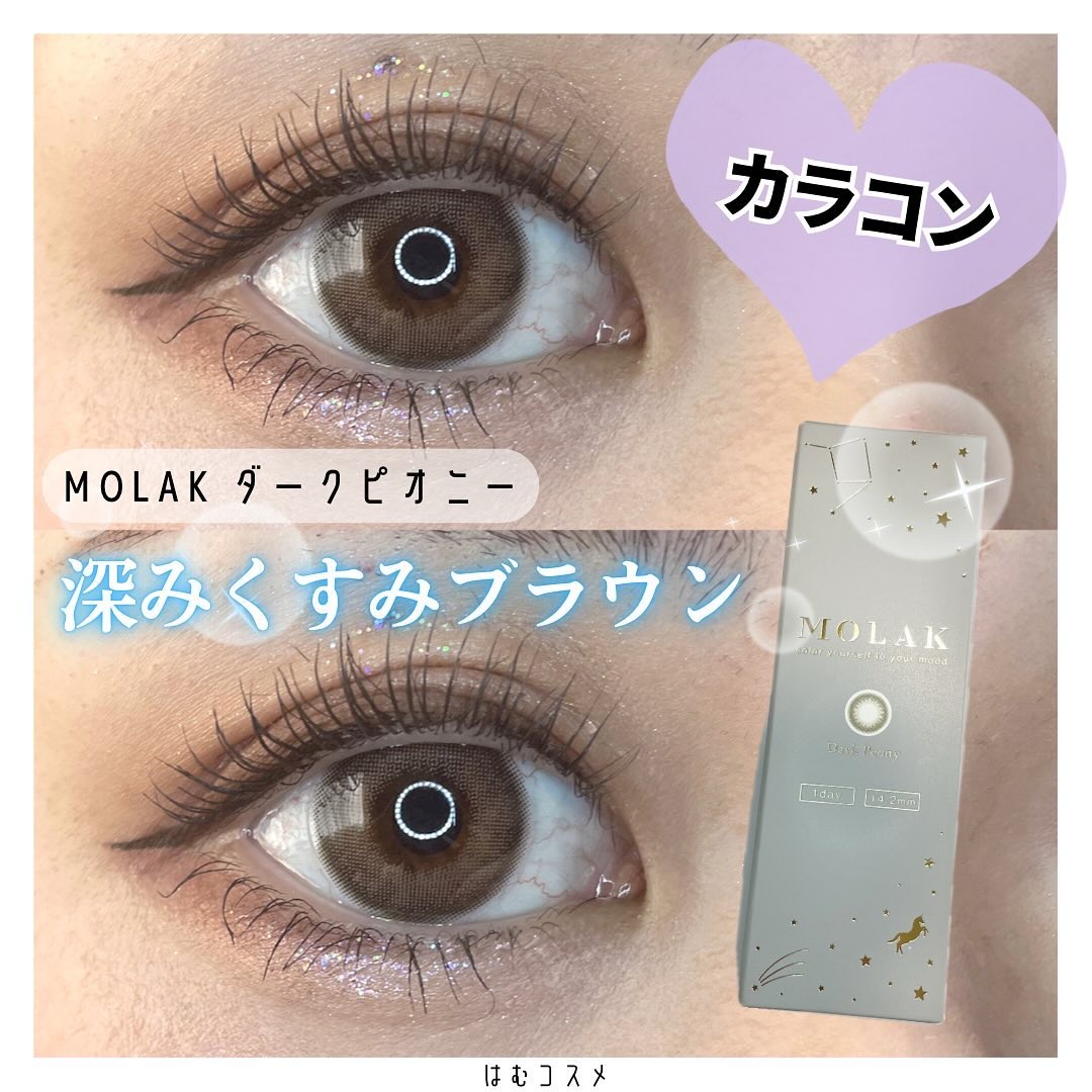 MOLAK 1day ダークピオニー/MOLAK/ワンデー（１DAY）カラコンを使ったクチコミ（1枚目）