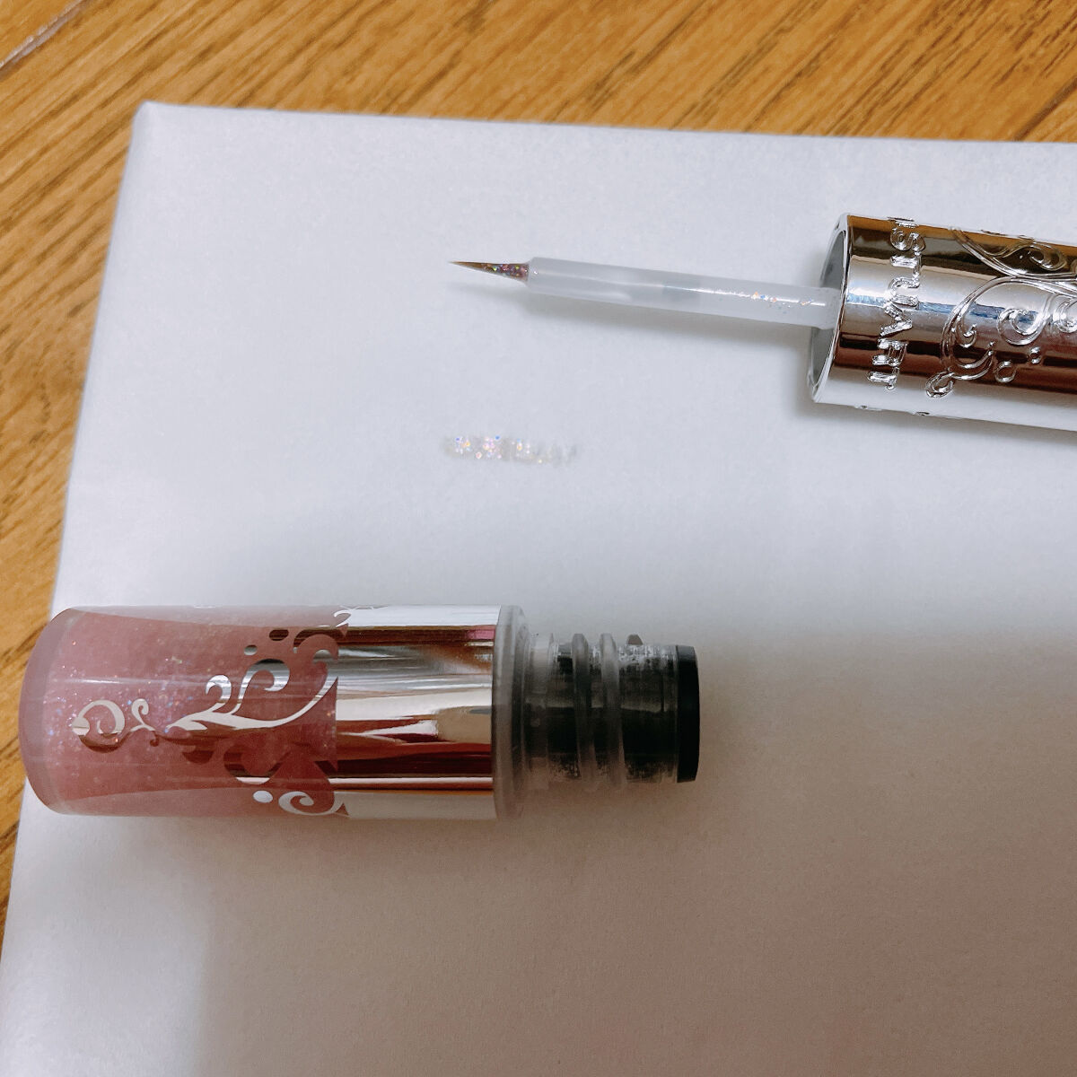 ジルスチュアート　アイダイヤモンド グリマー 01 rose glitz/JILL STUART/グリッターを使ったクチコミ（1枚目）