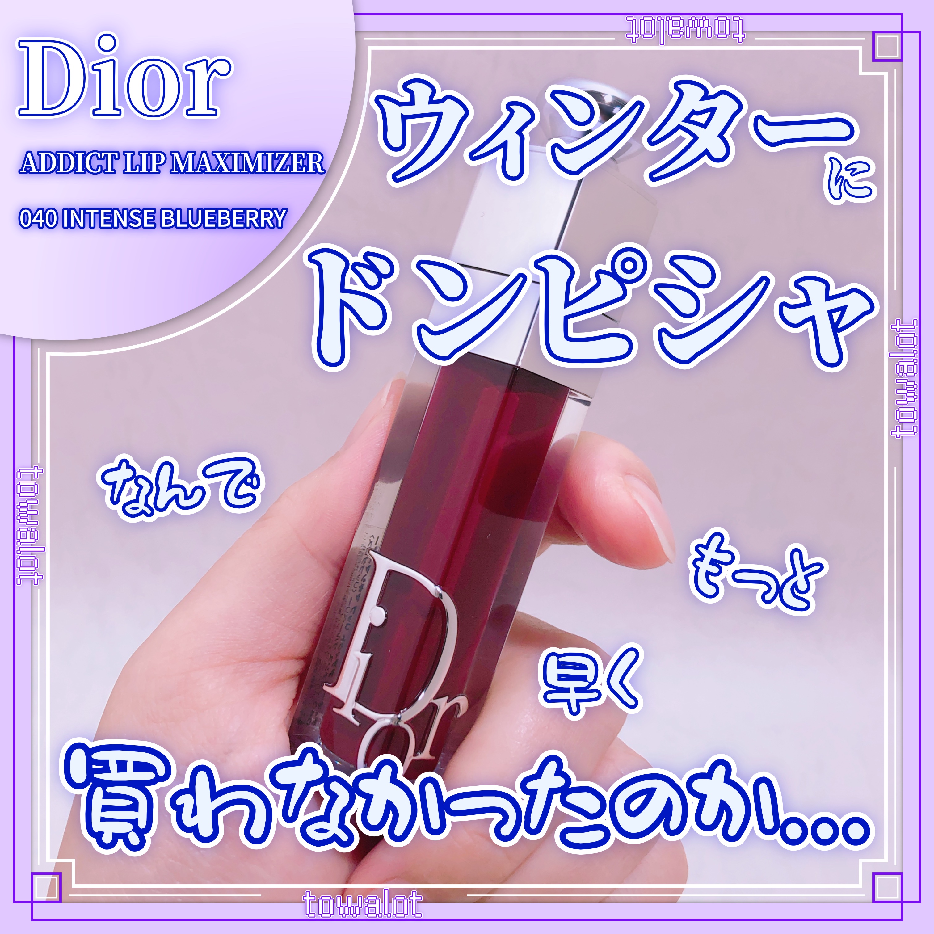 ディオール アディクト リップ マキシマイザー 040インテンス ブルーベリー/Dior/リップグロスを使ったクチコミ（1枚目）