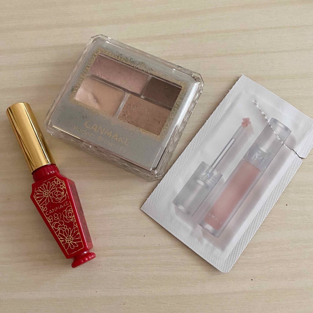 パーフェクトブラウンアイズ 04 スウィートブラウン/キャンメイク/ジェル・クリームアイシャドウを使ったクチコミ（1枚目）