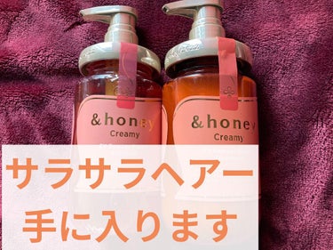 Creamy EXダメージリペアシャンプー1.0/ヘアトリートメント2.0/&honey/シャンプー・コンディショナーを使ったクチコミ（1枚目）