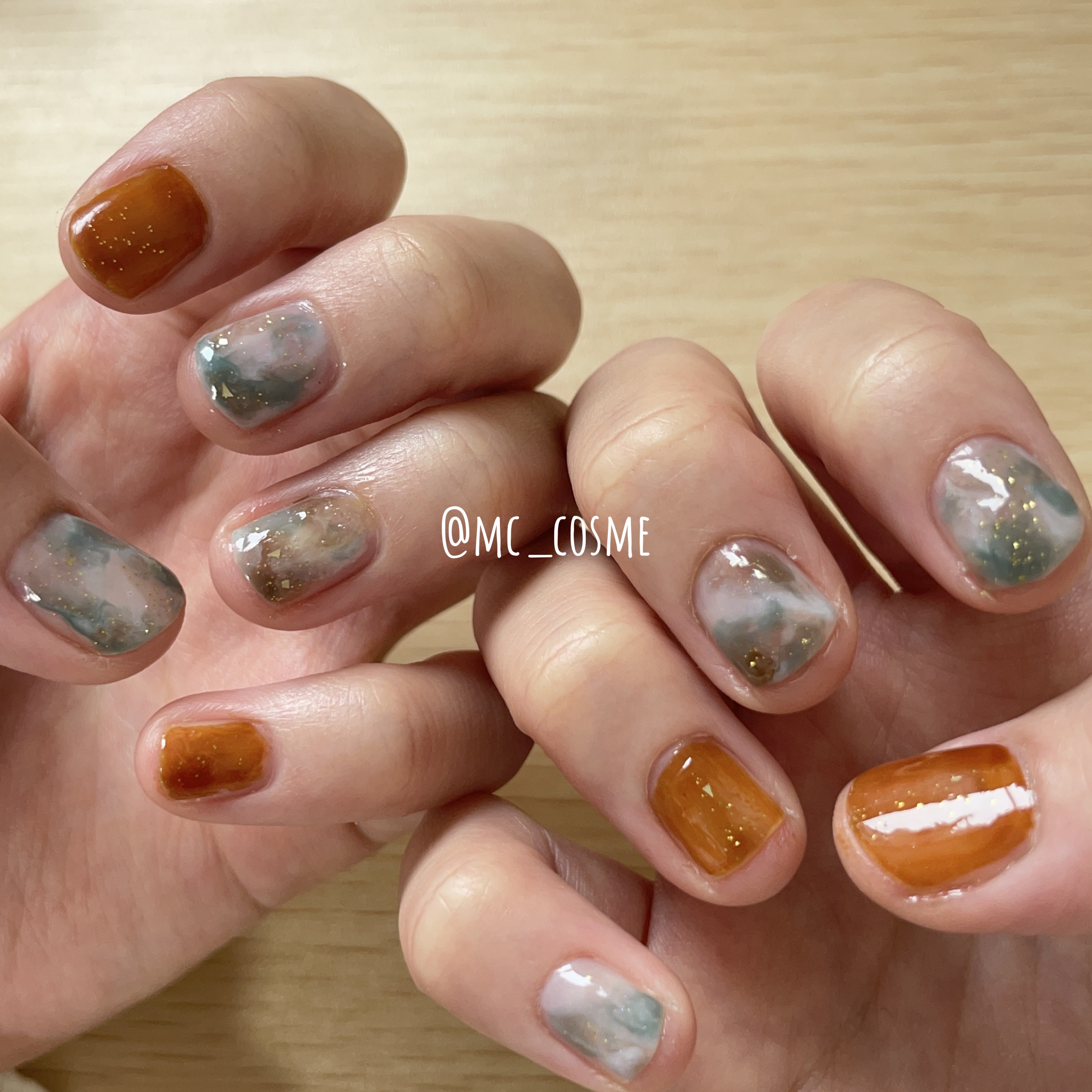 グロッシーコート/スキューズミー/オールインワンネイルを使ったクチコミ（2枚目）