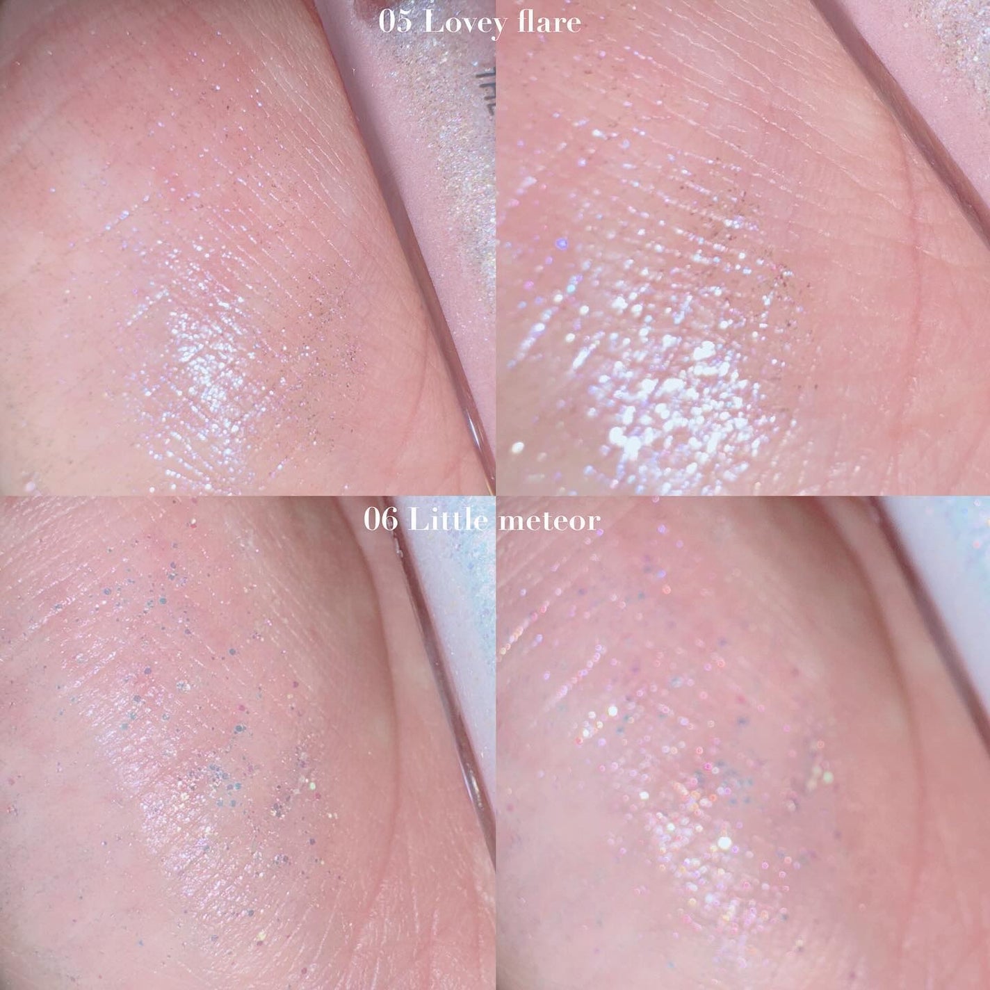 リキッド グリッター シャドウ/rom&nd/グリッターを使ったクチコミ(3枚目)