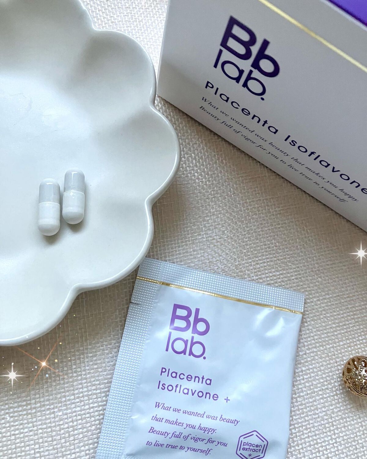 プラセンタ イソフラボン＋/Bb lab./美容サプリメントを使ったクチコミ（3枚目）