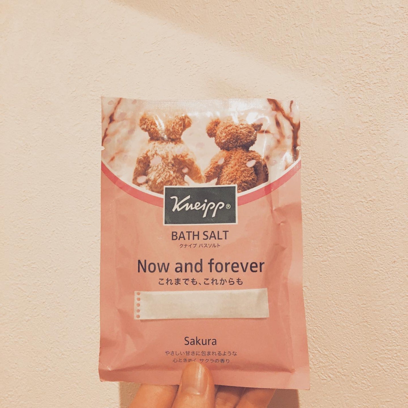 クナイプ バスソルト サクラの香り/クナイプ/無機塩系入浴剤を使ったクチコミ(1枚目)
