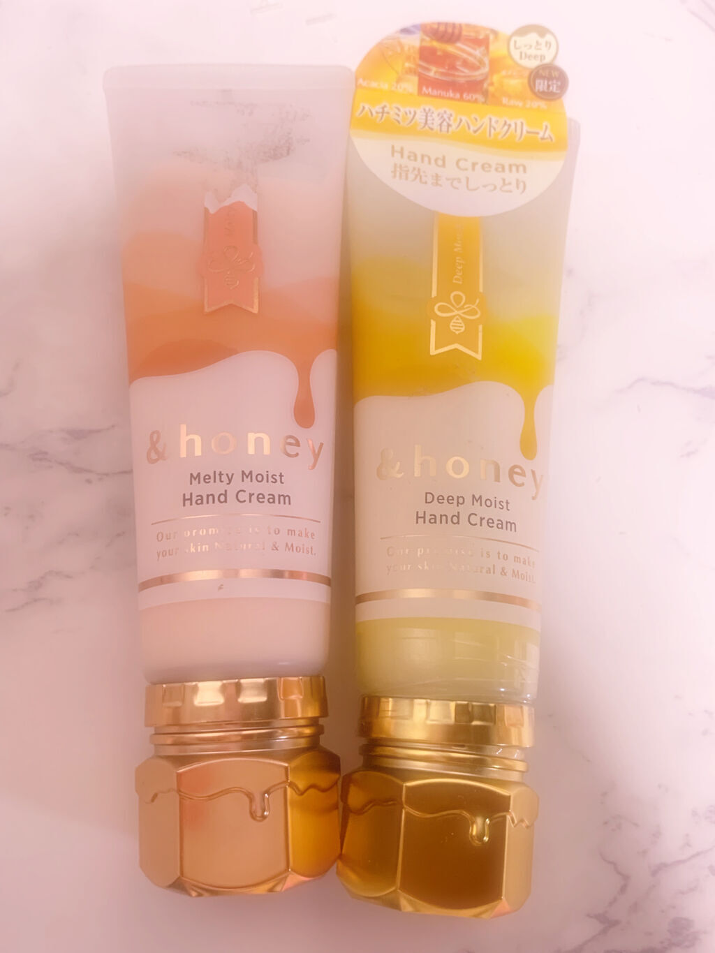 アンドハニー　メルティモイスト ハンドクリーム/&honey/ハンドクリームを使ったクチコミ（1枚目）