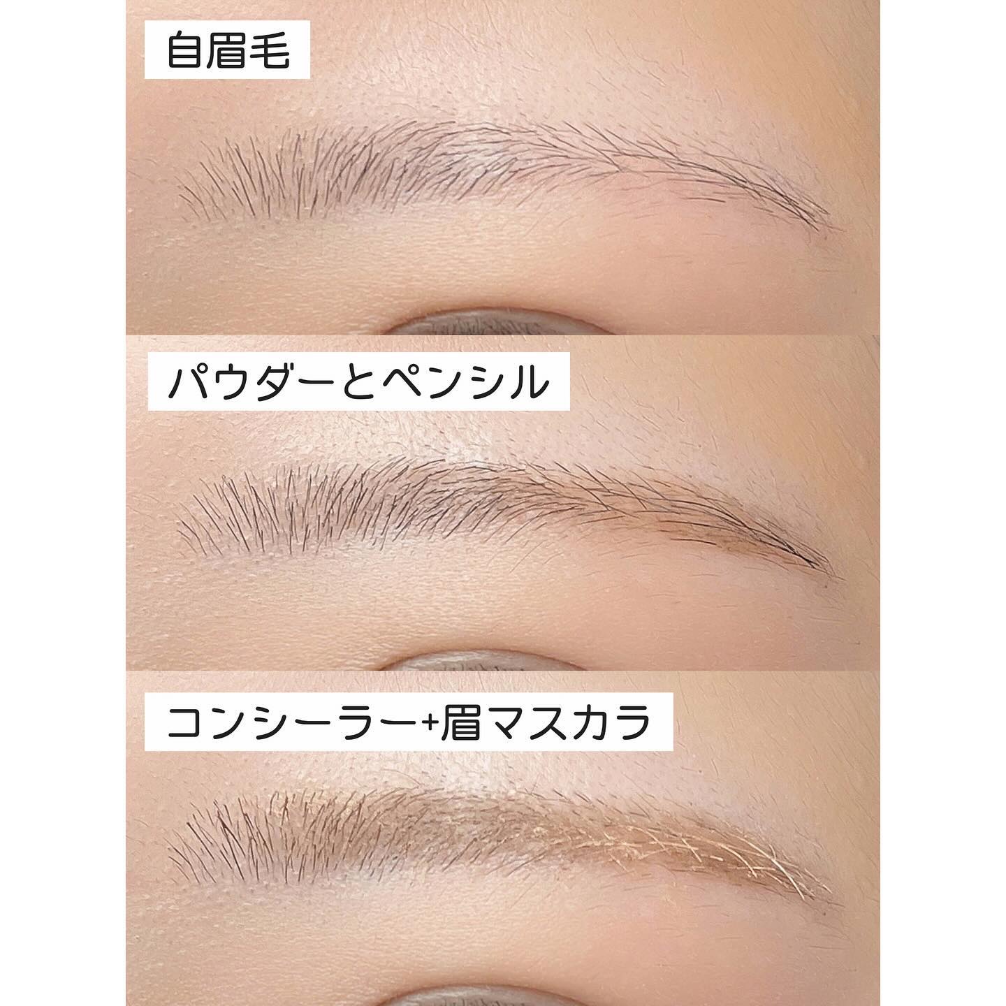 淡眉コンシーラー/シークレットサロン/眉マスカラを使ったクチコミ（3枚目）