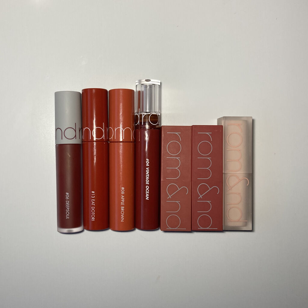 ジューシーラスティングティント/rom&nd/リップティントを使ったクチコミ（1枚目）