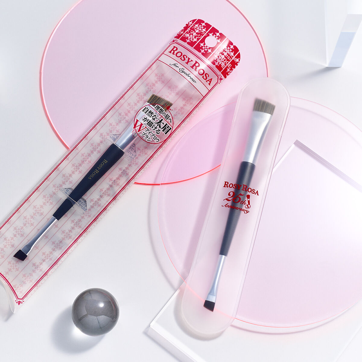 ダブルエンドアイブロウブラシ スマッジタイプ/ロージーローザ/メイクブラシを使ったクチコミ（1枚目）