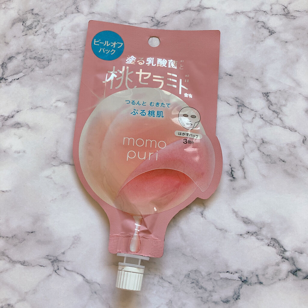 ももぷり フレッシュピールオフパック/ももぷり/ピーリングを使ったクチコミ（2枚目）