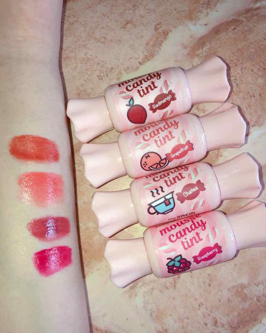 ムース キャンディー ティント/the SAEM/リップティントを使ったクチコミ（2枚目）