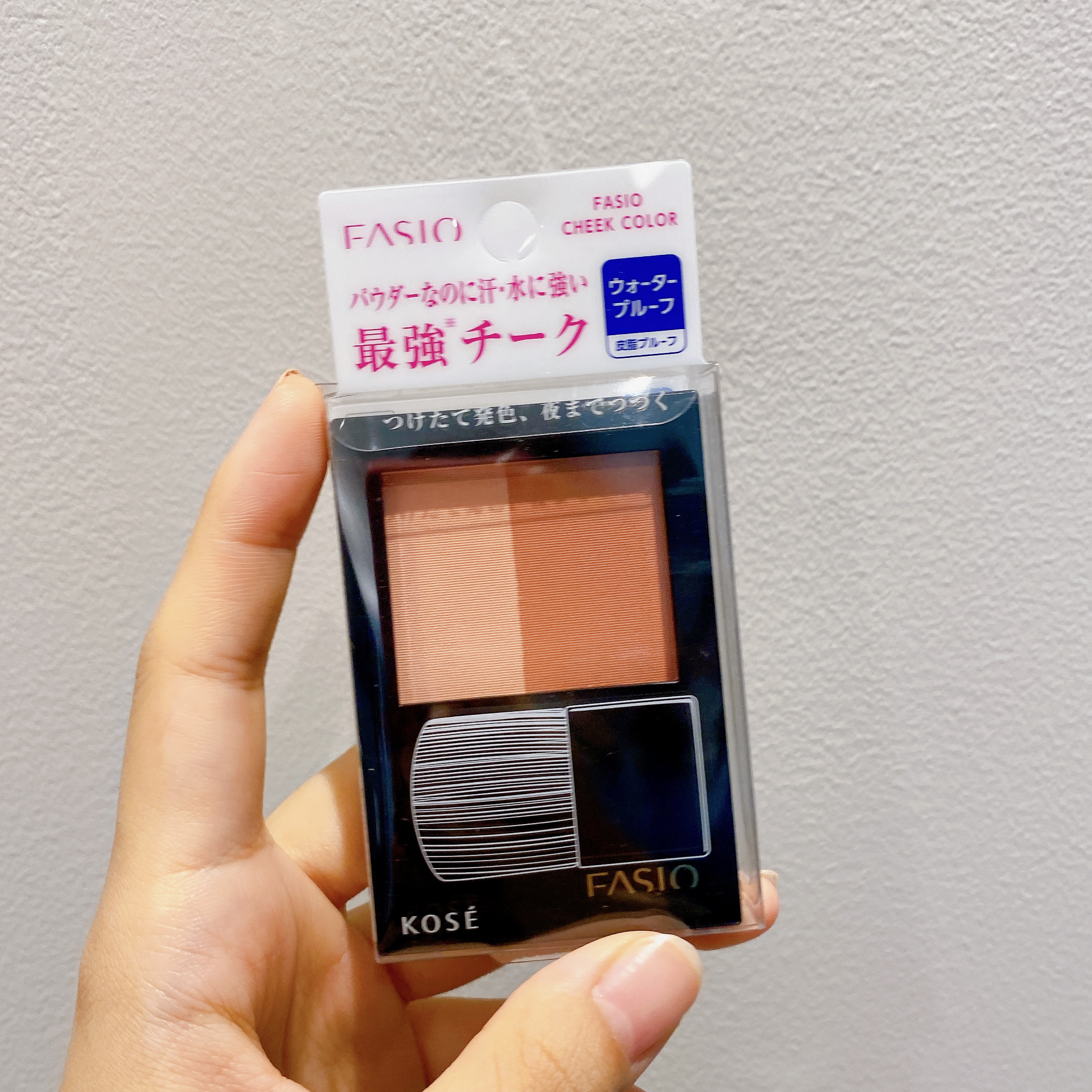 ウォータープルーフ チーク/FASIO/パウダーチークを使ったクチコミ（1枚目）