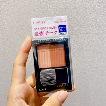 ウォータープルーフ チーク/FASIO/パウダーチークを使ったクチコミ(1枚目)