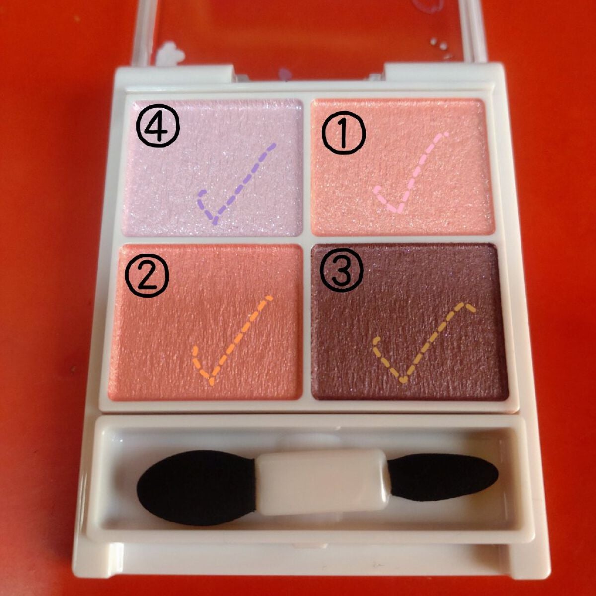 シルキースフレアイズ/キャンメイク/アイシャドウパレットを使ったクチコミ(2枚目)