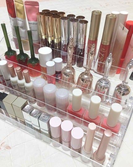 ヘランネェさん (한혜란) on LIPS 「#コスメ収納マルチレイヤーアクリルクリアケースこちらはアマゾン..」(4枚目)