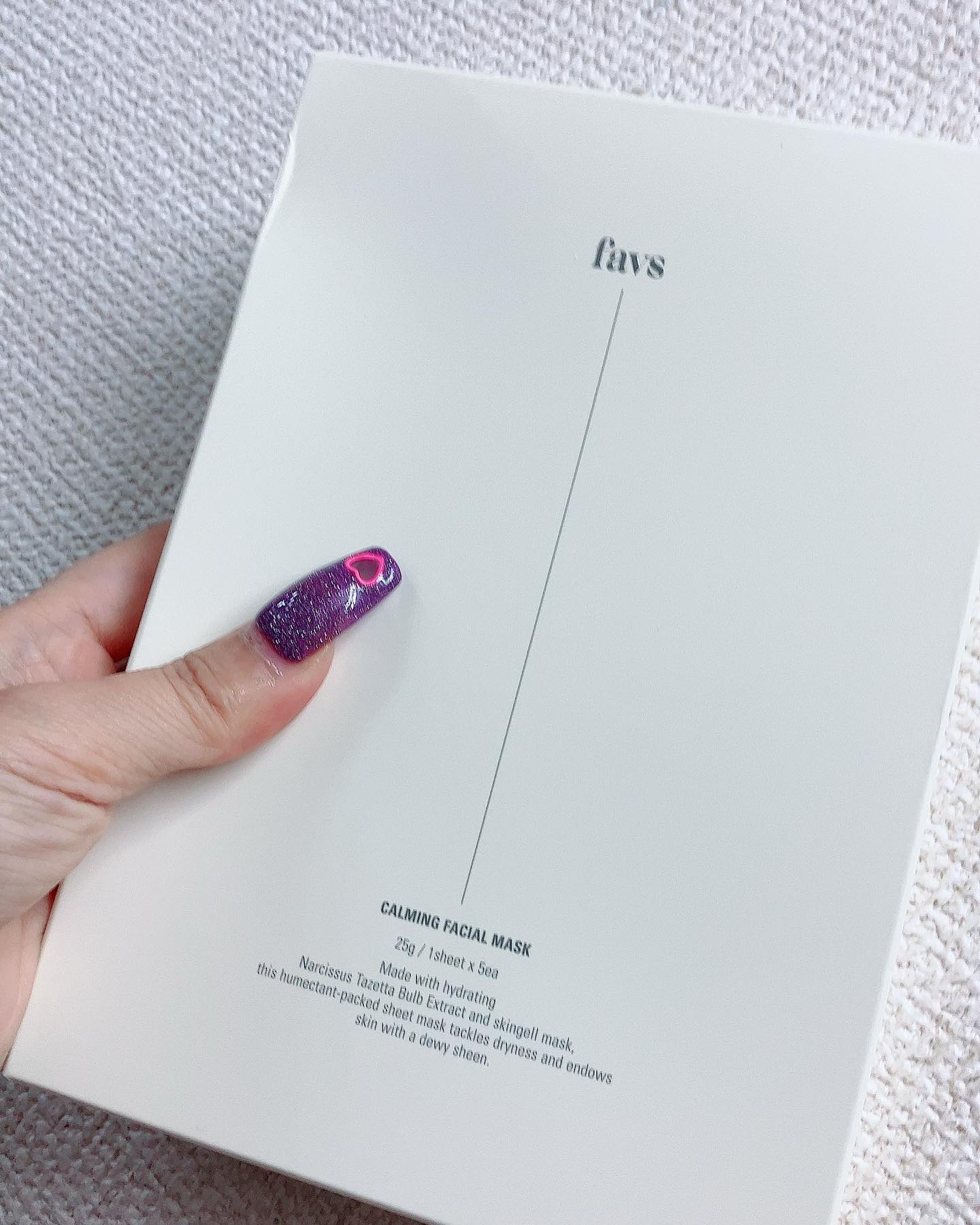 カーミングフェイシャルマスク/favs/シートマスク・パックを使ったクチコミ（3枚目）