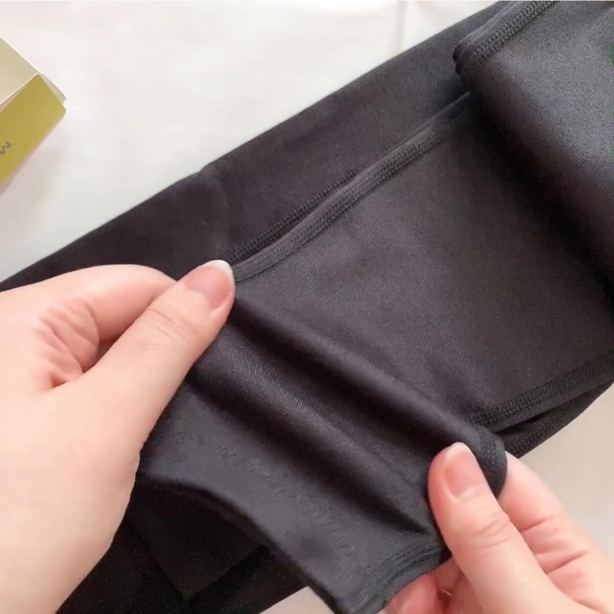 スキニールームウェア ブラック M/SLIMWALK/着圧ソックス・レギンスを使ったクチコミ（2枚目）