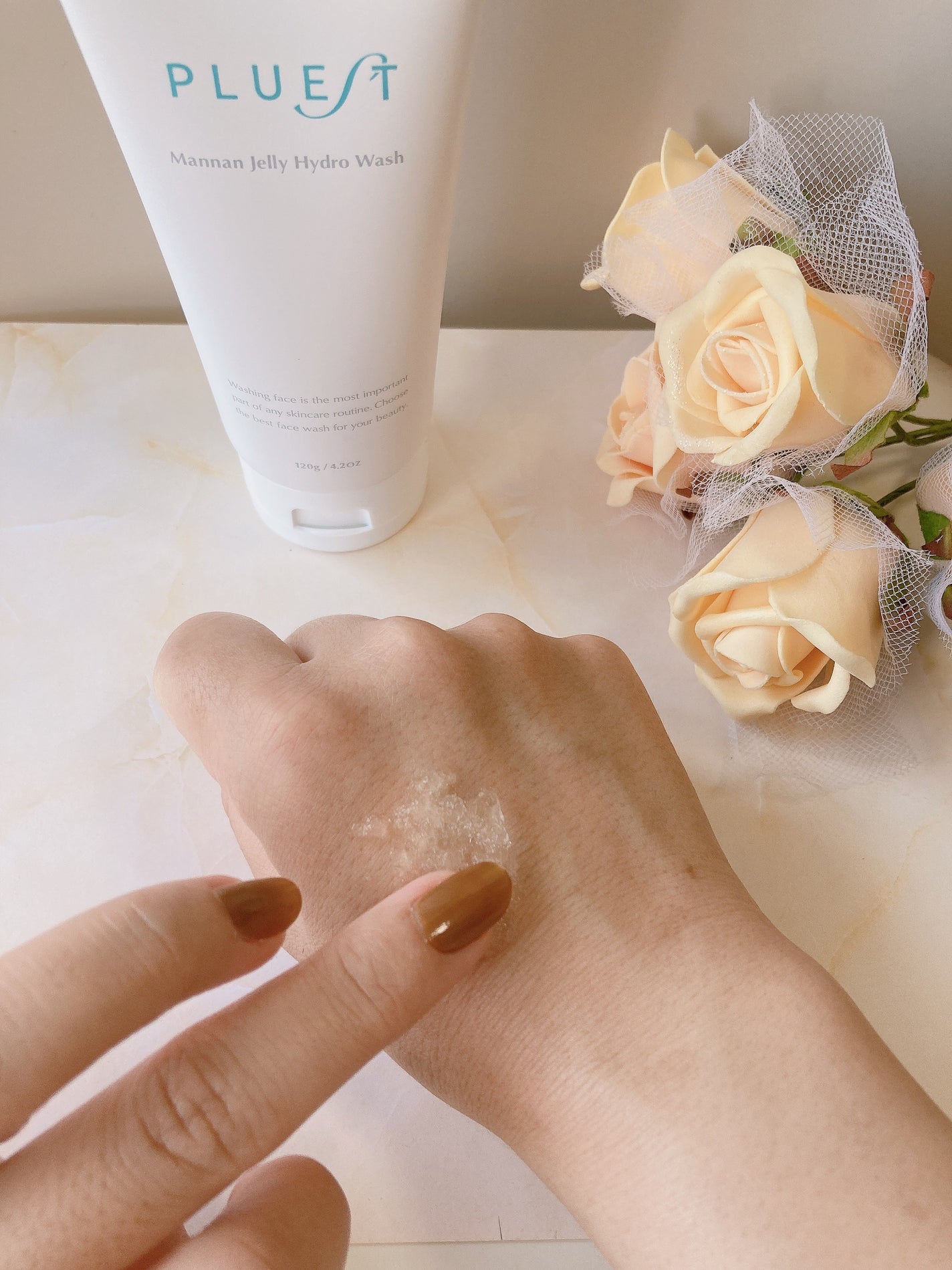 マンナンジェリーハイドロウォッシュ/PLUEST/洗顔料を使ったクチコミ(3枚目)