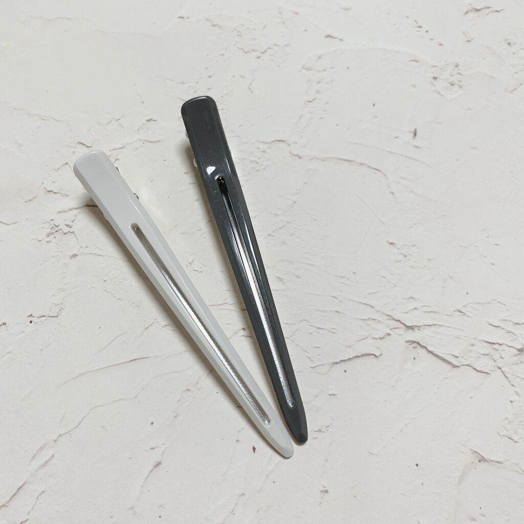 ヘアクリップ・大 グレー/無印良品/ヘアアクセサリーを使ったクチコミ（1枚目）