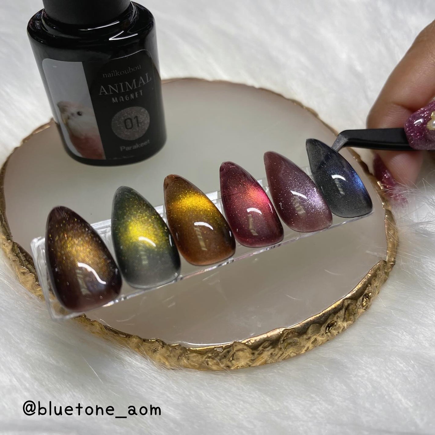 アニマルマグネットジェル/ネイル工房/ジェルネイルを使ったクチコミ(9枚目)