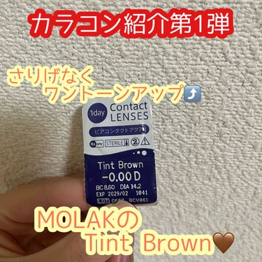 MOLAK 1day ティントブラウン/MOLAK/ワンデー（１DAY）カラコンを使ったクチコミ（1枚目）