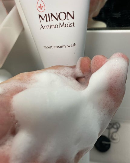 アミノモイスト モイストクリーミィ ウォッシュ/ミノン/洗顔フォームを使ったクチコミ(3枚目)