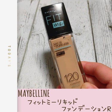 フィットミー リキッドファンデーション R/MAYBELLINE NEW YORK/リキッドファンデーションを使ったクチコミ（1枚目）