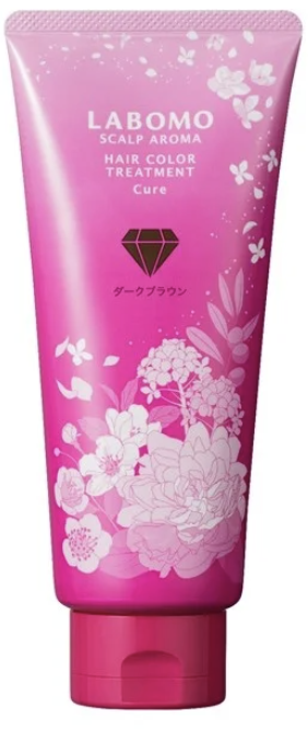 ラボモ スカルプアロマ ヘアカラートリートメントキュア ダークブラウン