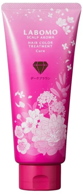 ラボモ スカルプアロマ ヘアカラートリートメントキュア ダークブラウン