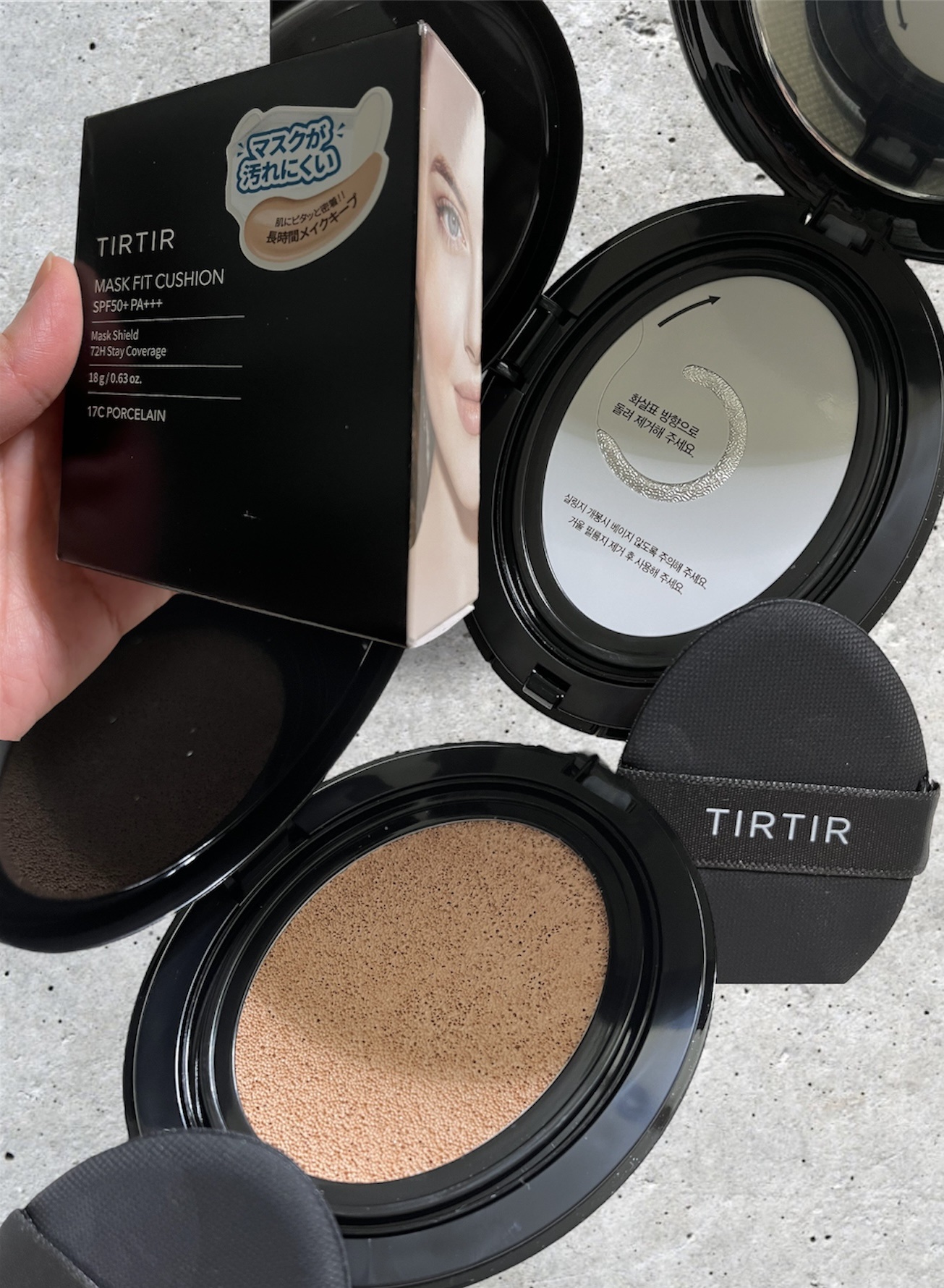マスクフィットクッション 17Cポーセリン/TIRTIR(ティルティル)/クッションファンデーションを使ったクチコミ（3枚目）