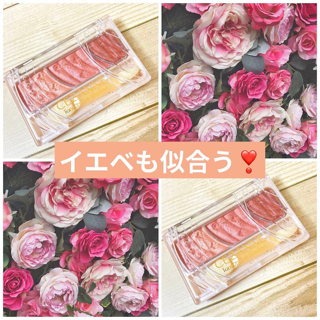 トーンアップアイシャドウ/CEZANNE/アイシャドウパレットを使ったクチコミ(1枚目)