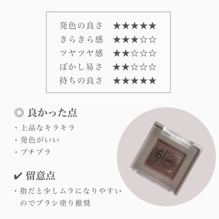 ワンカラーアイシャドウ/LAKOLE/単色アイシャドウを使ったクチコミ(5枚目)