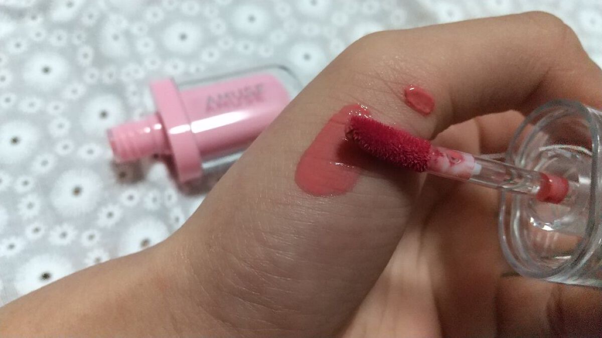 ジェルフィットティント/AMUSE/リップティントを使ったクチコミ（2枚目）