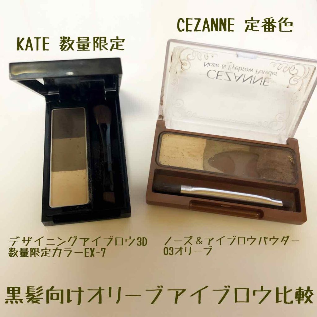 あなたはどっち派 Cezanne Vs Kate パウダーアイブロウを徹底比較 黒髪向けオリーブ系アイ By アリスd 混合肌 30代前半 Lips