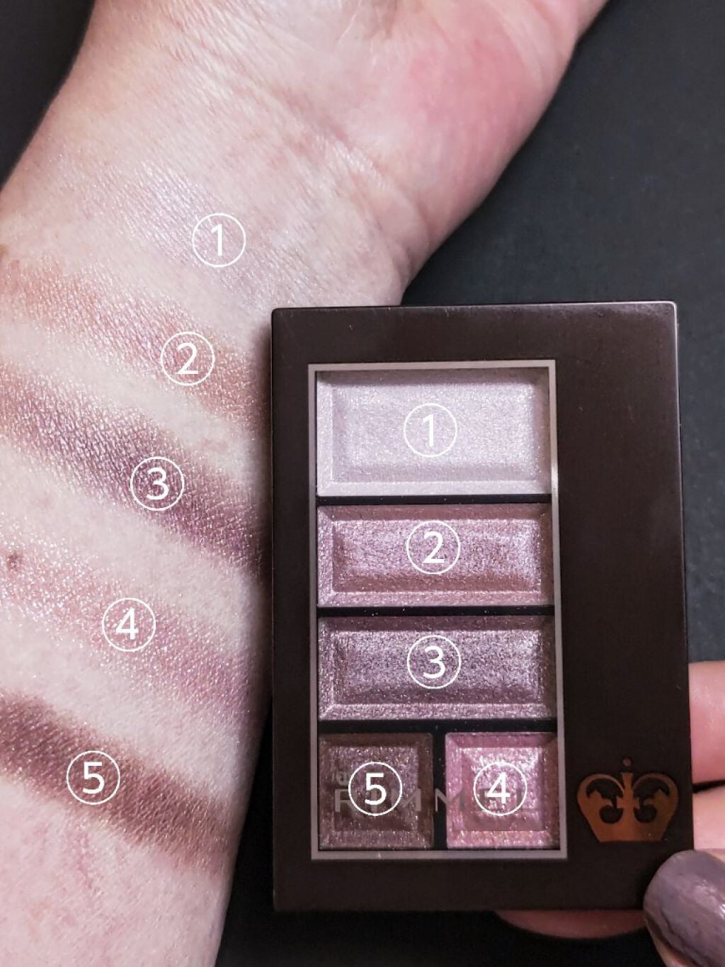 ショコラスウィート アイズ/リンメル ロンドン/アイシャドウパレットを使ったクチコミ(2枚目)