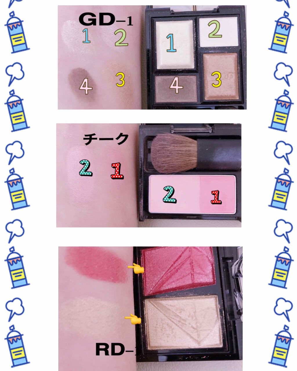 ゴールディッシュアイズ/KATE/アイシャドウパレットを使ったクチコミ(4枚目)