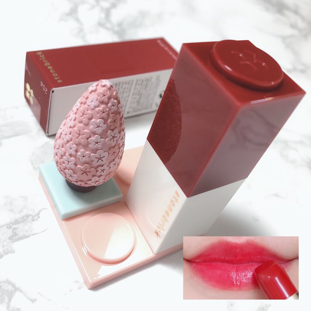 リップスティックスモイスチャー/STONEBRICK/口紅を使ったクチコミ(5枚目)