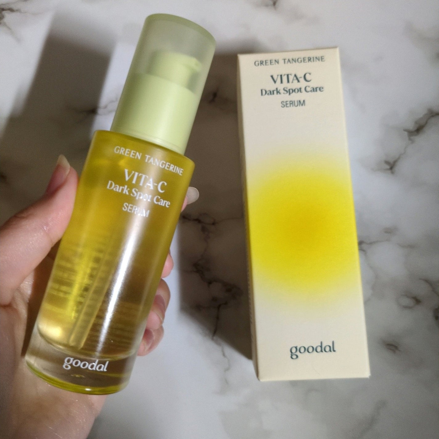 グリーンタンジェリン ビタC ダークスポットケアセラム/goodal/美容液を使ったクチコミ(3枚目)