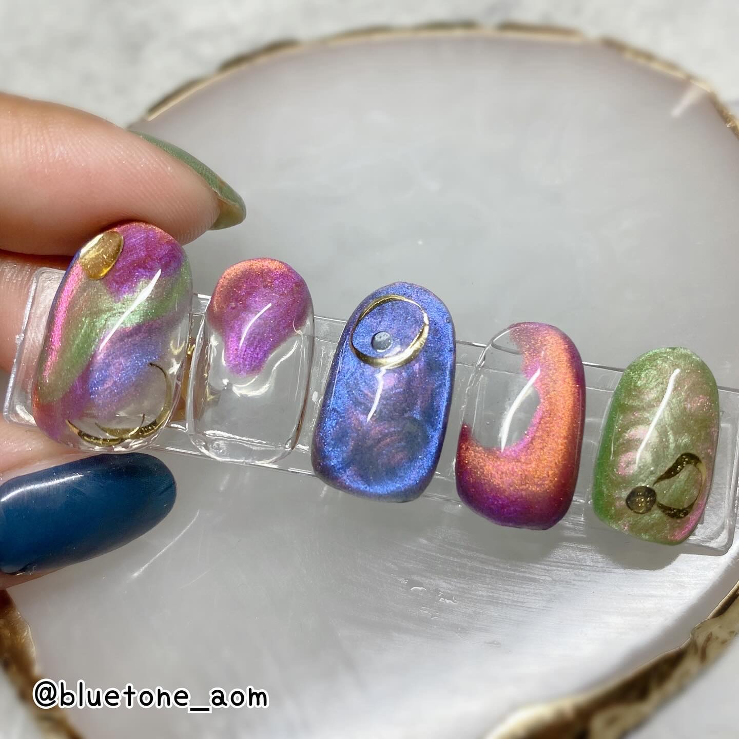 moonlight gel 07/ネイル工房/ジェルネイルを使ったクチコミ（2枚目）